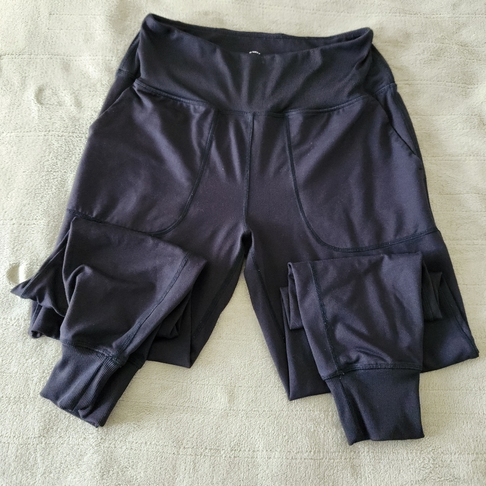 Sage black joggers